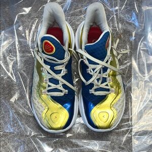 Kids' Blue and Gold Athletic Shoes
